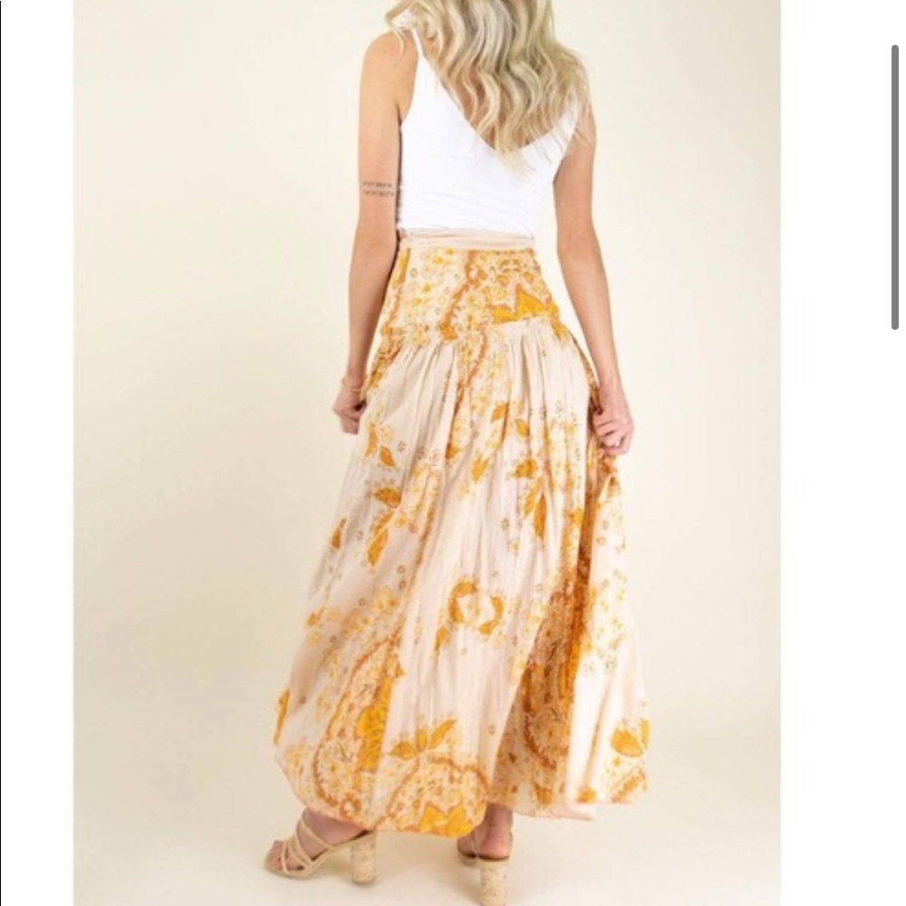 Free People Farrah Drop Waist Maxi Skirt Print - Picture 2 of 10